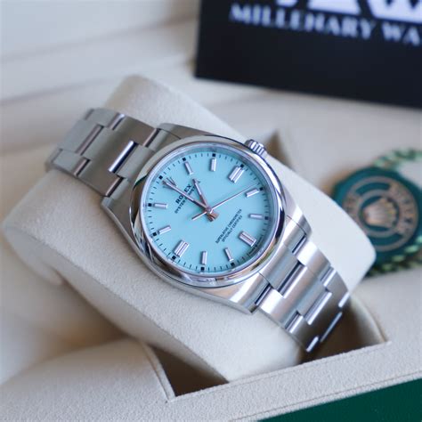 rolex oyster 36 turquoise|Rolex Oyster perpetual 36mm blue.